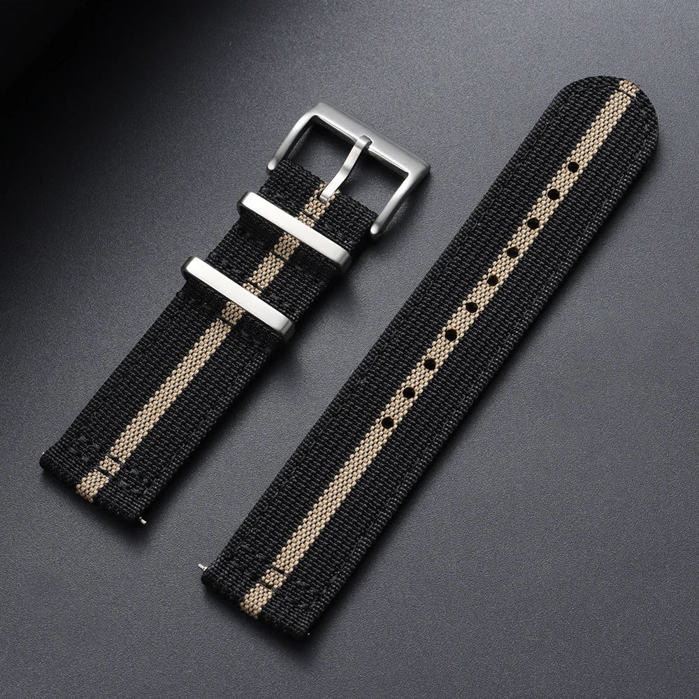 Amazfit Nylon Ribbed Watch Band Quick Release Sport Strap For Smartwatch