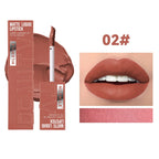 Matte Liquid Lipstick 6 Colors Long Lasting Lip Ink Lip Tint Non-stick Cup Nude Lip Gloss Waterproof Cosmetics Make Up