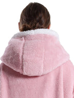 Extra Long Wearable Blankets Winter Flannel Hooded Blanket with Full Sleeves Men Women Cozy Soft Throw Adult TV Blanket Lootquake LLC