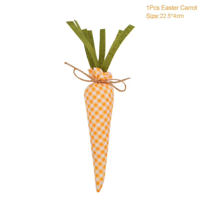 3/1pcs Nov Woven Easter Carrots Ornaments Hanging Pendant for Easter Home Decorations Supplies 2023 Kids Easter Favors Gifts Toy Lootquake LLC