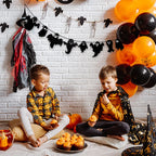 1set Halloween Decoration Banner Bunting Scary Spider Ghost Bat Hanging Garland Pull Flag Pendant For Halloween Party Home Decor Lootquake LLC