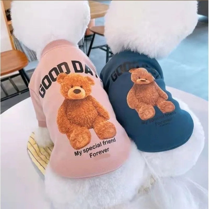 Dog Clothes Dog Costume Pet Clothes Cartoon Bear Pet Shirt  Puppy Clothes Pet Vest Pet Clothes Dog Sport Shirt XS-XXL Lootquake LLC