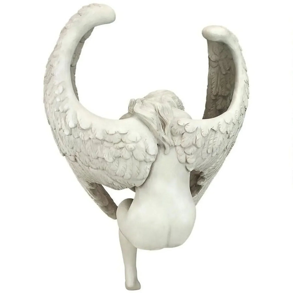 Sculpture Redemption Angel Resin Statue Jewelry Figurines Statuette Religious Garden Home Figurines Accessories Desk Decoration