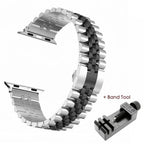 Apple Watch Stainless Steel Strap - Elegant Durable Design - SJB-DIAMOND ELITES