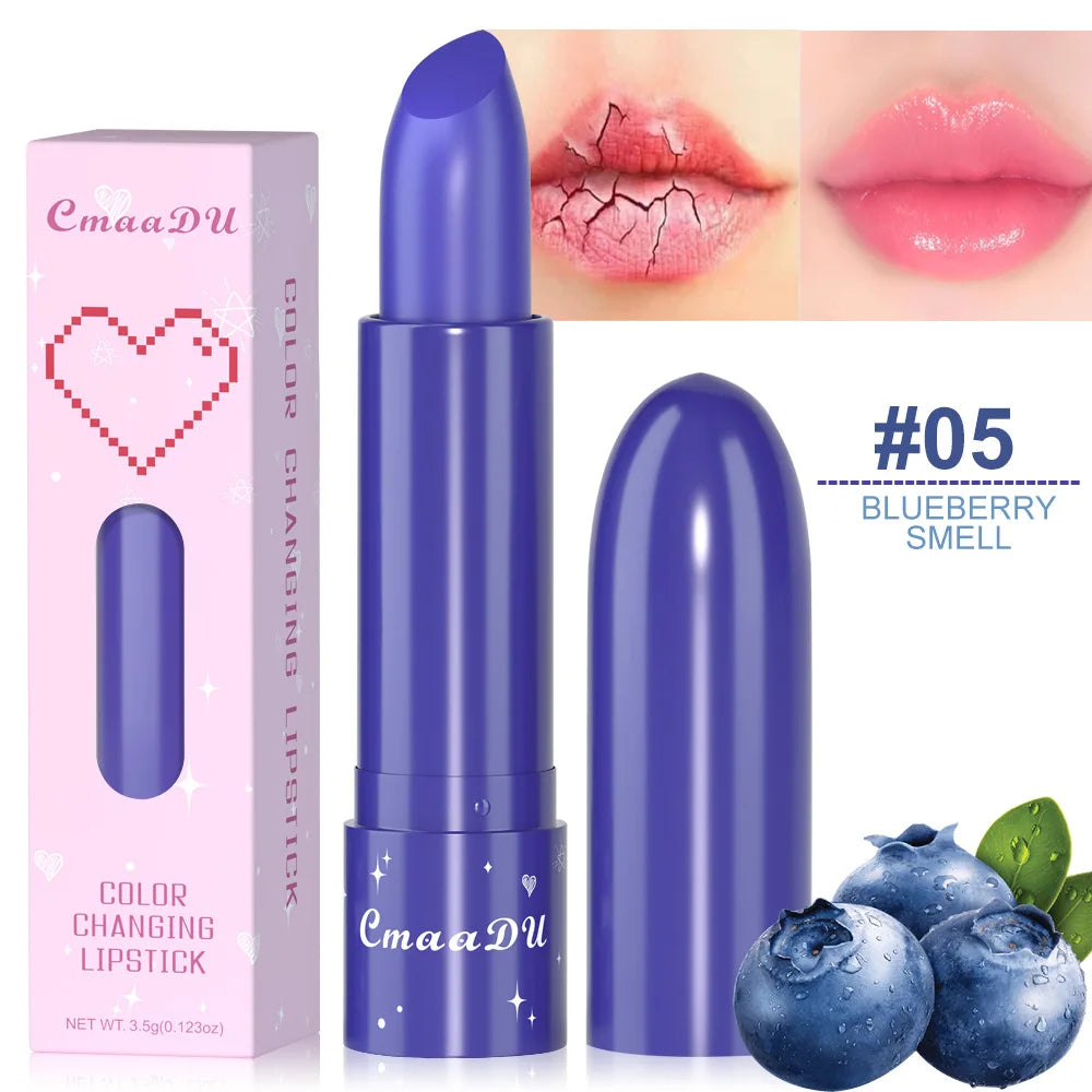 Fruit Color Changing lipstick Fruit Taste Moisturizing Lip Skin Without Drying out Temperature Changing lipstick Lootquake LLC