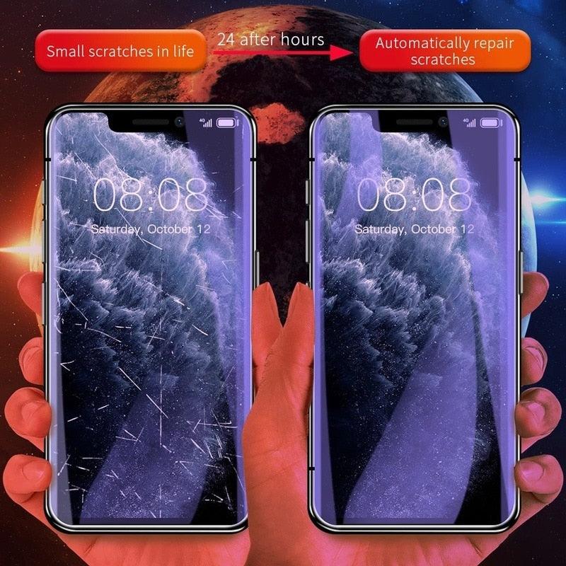 4pcs Anti Spy Privacy Soft Hydrogel Film For iPhone 13 12 11 14 Pro Max Mini X XR XS Max 6 14 7 8 Plus 12pro 13 Screen Protector Tempered Glass Screen Protector Guard for iPhone  HD Clear Scratch Resistant Anti-Fingerprint Tempered Glass Film Stevvex