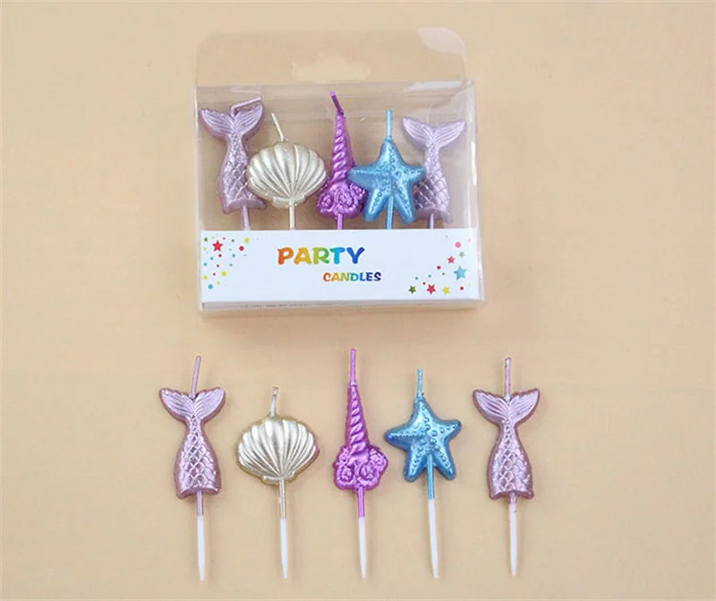 Birthday Cake Candles Children's Gift House Mini Candle Colored Beautiful Ritual Funny Girl Christening Gifts For Guests Candle Lootquake LLC