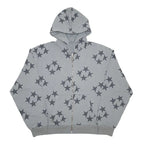 Men's Oversized Zip Hoodie Spider Print Hoodie Y2K Hip Hop Street Style Fashion Punk Sports Jacket Pullover Jacket Apparel Pi-Mart