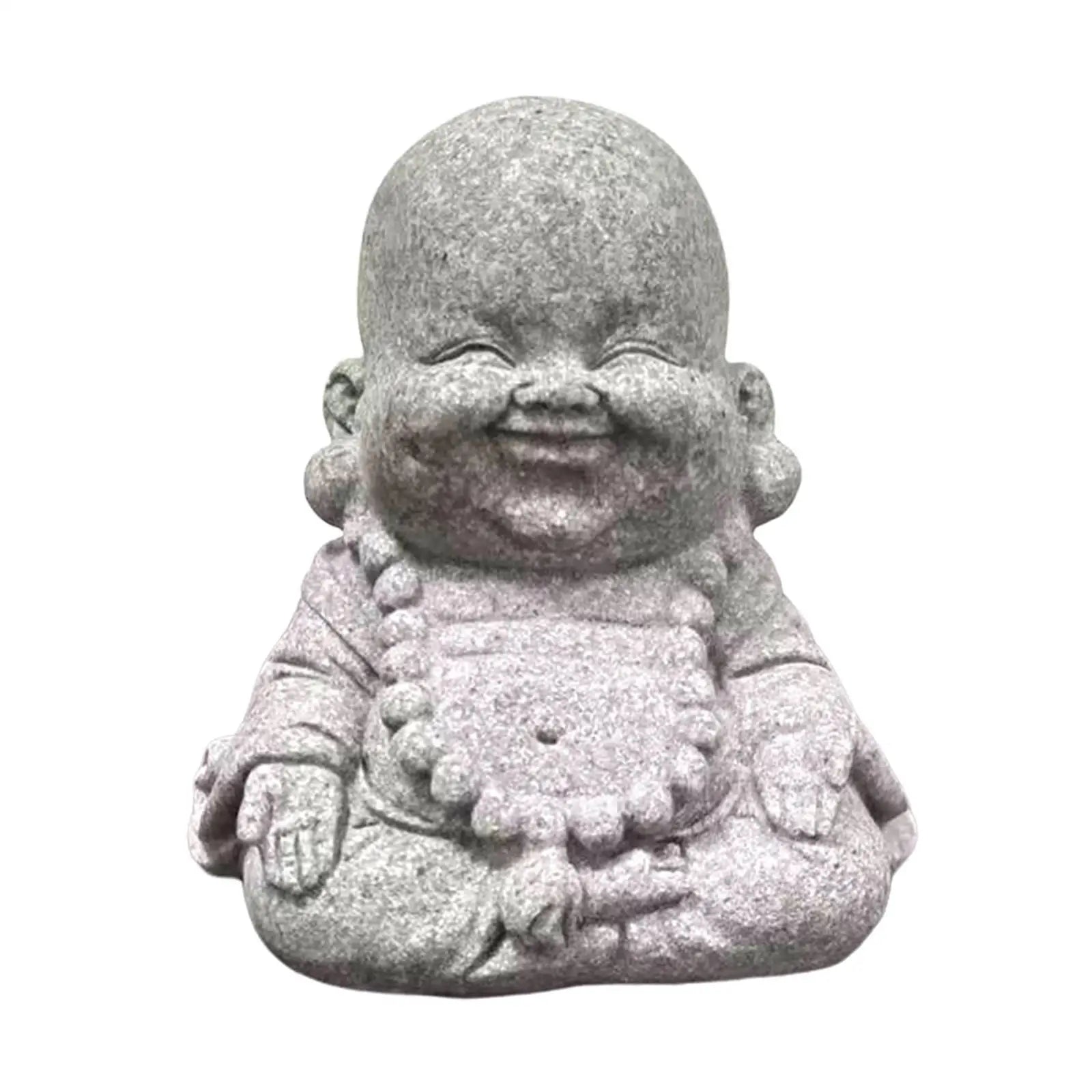 Buddha Statue Hand Carved Buddhism Decorative Figurine Buddha Sculpture for Living Room Home Shop Tabletop Indoor Outdoor Lootquake LLC