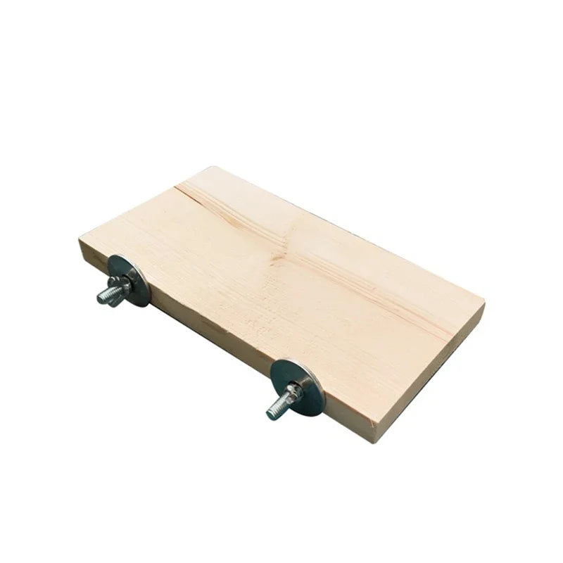 Wood Stand Platform Pet Bird Toys Parrot Rack Hamster Perches Paw Clean Cage Board Accessories for Gerbils Mice Wood Toys Lootquake LLC