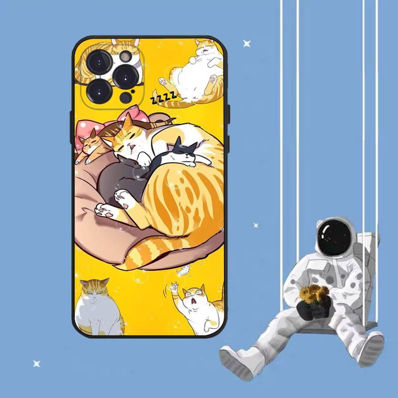 Cat Cute Art Phone Case For Iphone 8 7 6 6s Plus X Se 2020 Xr Xs 14 11 12 13 Mini Pro Max Mobile Case  Transparent Soft Protective Clear Case Compatible For Iphone Stevvex