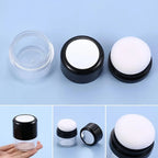 Travel-Friendly Loose Powder Case with Mushroom Sponge Puff & Mirror - Compact, Fragrance-Free Cosmetic Foundation Box Lootquake LLC