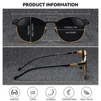 BARCUR Retro Polarized Fashionable Women’s Sunglasses – Elegant Black Circular Metal Frame UV400 Protection Stylish Travel Eyewear with Personalized Gift Packaging for Summer Days Girls and Women