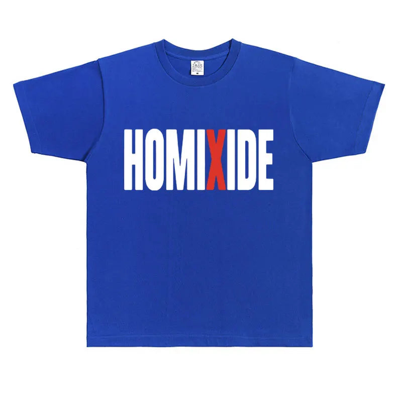 Rapper Homixide Gang Graphic T-shirt Playboi Carti Opium Merch Tshirt Men Women Hip Hop Oversized T Shirts Male Cotton Tops Tees Lootquake LLC