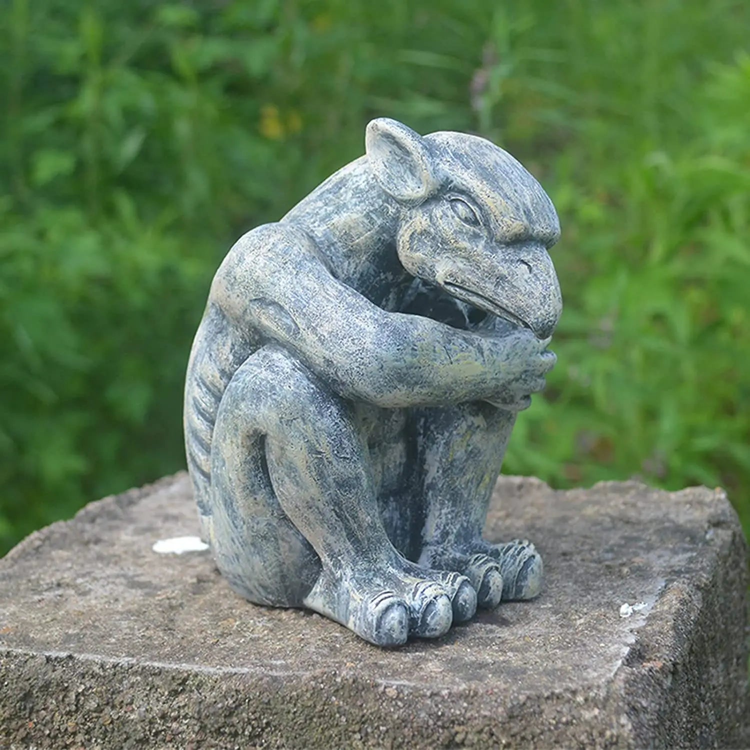 Gargoyle Gothic Decor Statue, Gargoyle Garden Guardian Sculpture, Medieval Gargoyle Mantel Office Bedroom Garden Decoration Lootquake LLC