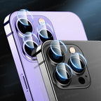 5PCS Lens Glass For iPhone 14 Pro Max Camera Lens Screen Protector on for iPhone 14 Plus 13 12 11 Pro Max 14pro max Glass Film Separate Metal Ring Tempered Glass Camera Case Stevvex