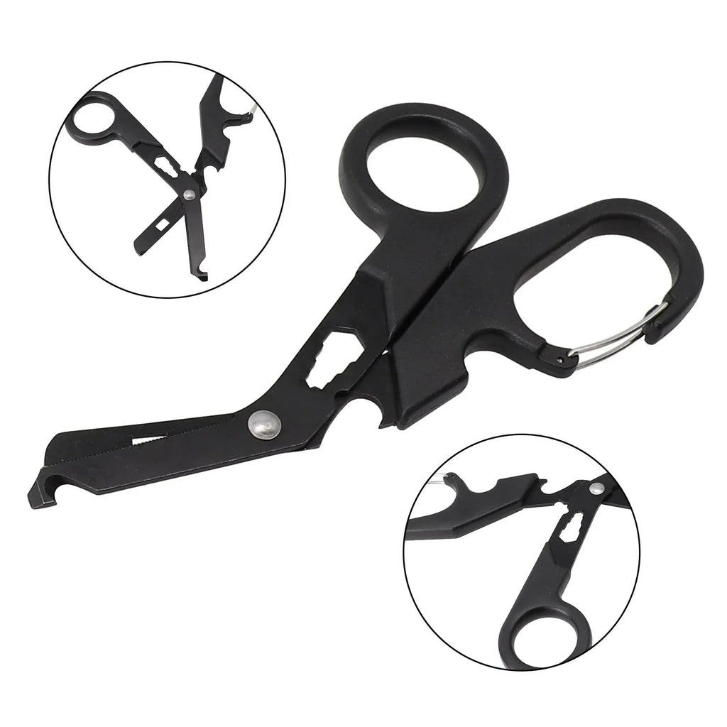 Survivor Shears: All-Black Multi-Use Rescue Tool THRIXINE