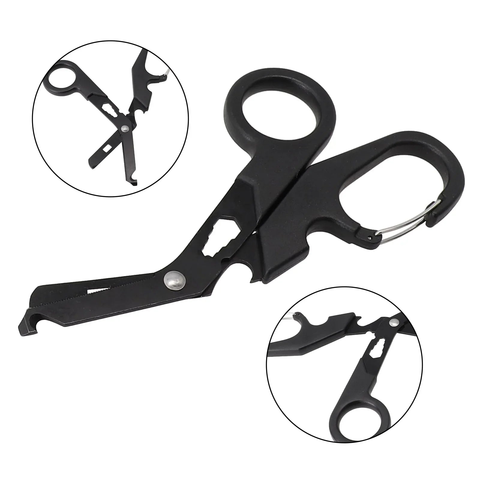 Survivor Shears: All-Black Multi-Use Rescue Tool THRIXINE
