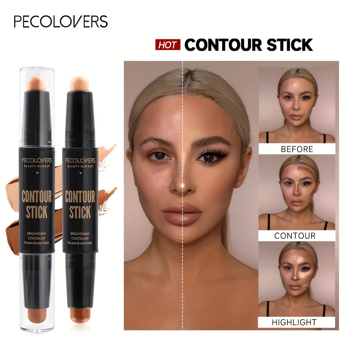 Face Concealer Contouring For Face Bronzer Beauty Contour Makeup Base Foundation Cream For Women's Cosmetics New Lootquake LLC