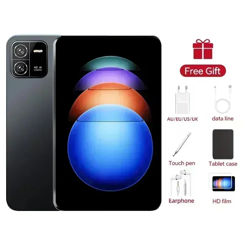 2024 Original HD4K Tablet PC Pad 6 Pro Android 13 12GB+512GB 10000mAh Snapdragon 888 Bluetooth WiFi Tab tablets 10 inch android Lootquake LLC