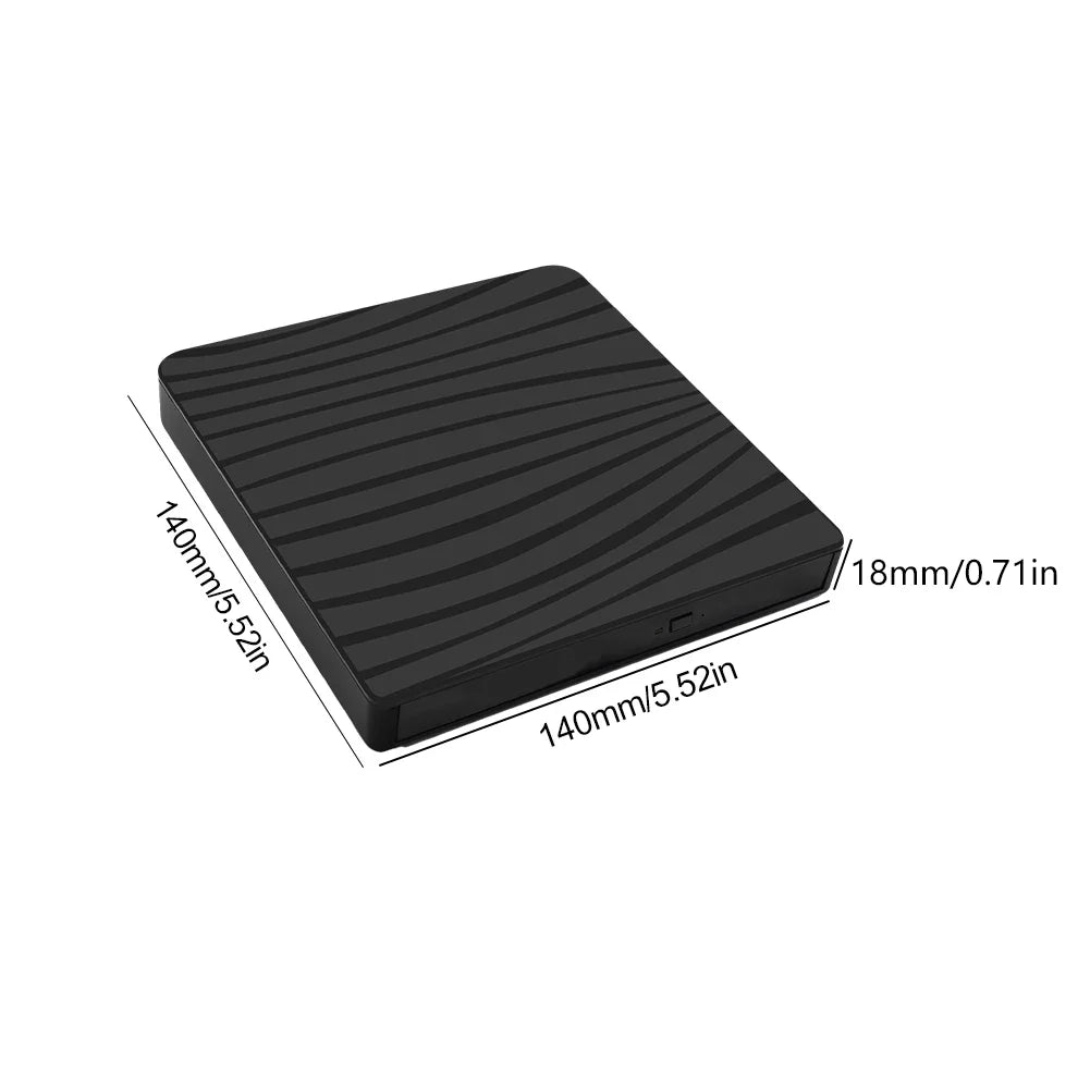 USB External CD DVD Reader CD/DVD Drive Burner Reader External DVD CD Writer Drive Portable Burner Reader for Laptop Desktop PC Lootquake LLC