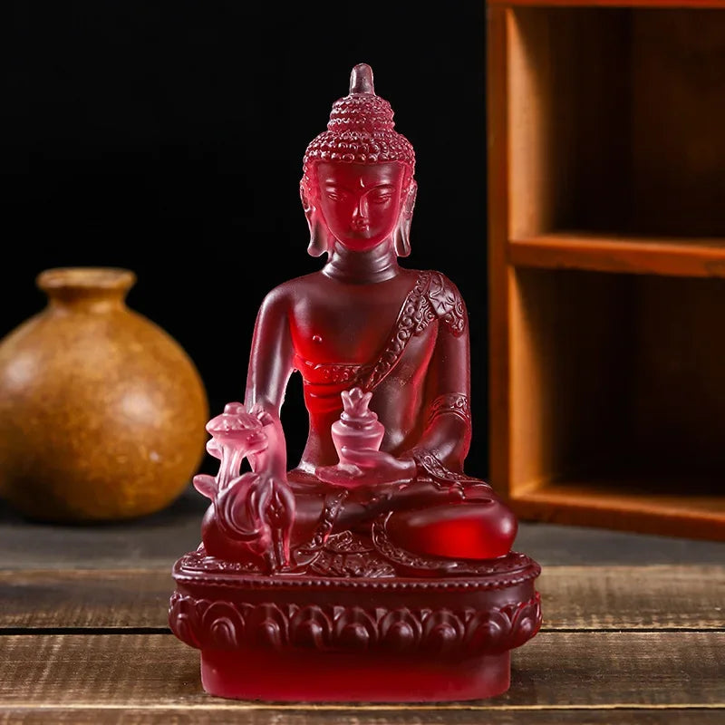 1pc, Resin Craft Home Decoration Buddha Statue Buddhism Sculpture Thailand Buddha Sculpture Zen Decor Ornaments Car Decoration Lootquake LLC
