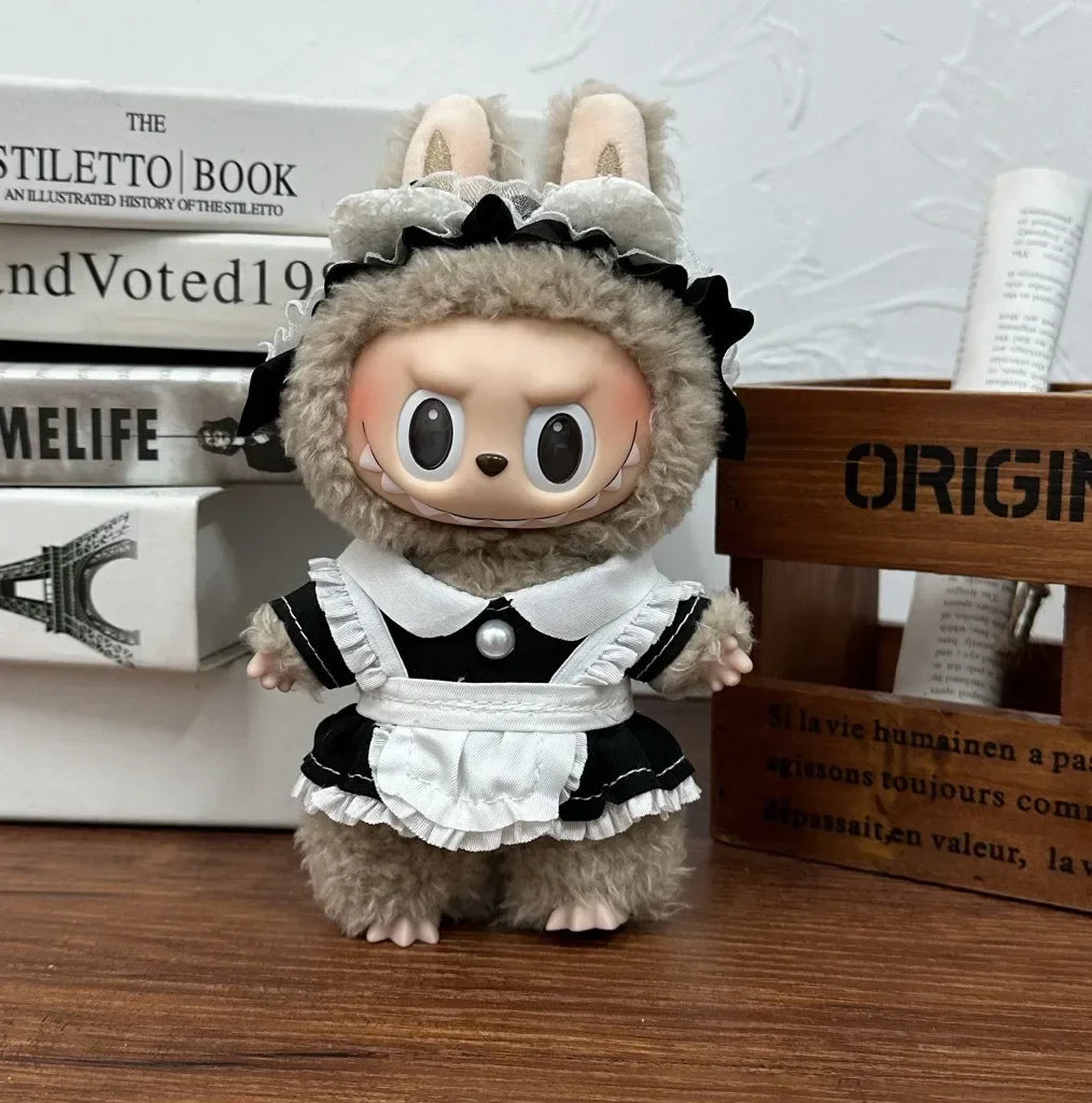 17cm Labubu V1 V2 V3 Plush Toy  Multiple Styles Clothing Set Labubu Outfit Accessories Trendy Play Clothing Labubu Clothes Lootquake LLC