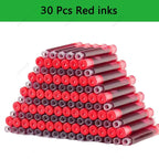 33 Pcs Kawaii Fountain Pen Replaceable Ink Set Black/Blue/Red ink EF 0.38mm School Pens Office Supplies Stationery for Writing Lootquake LLC