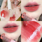 Cherry Pink Mirror Water Lip Gloss Lip Glaze Transparent Glass Lip Oil Waterproof Liquid Lipstick Nude Brown Clear Tint Makeup Lootquake LLC