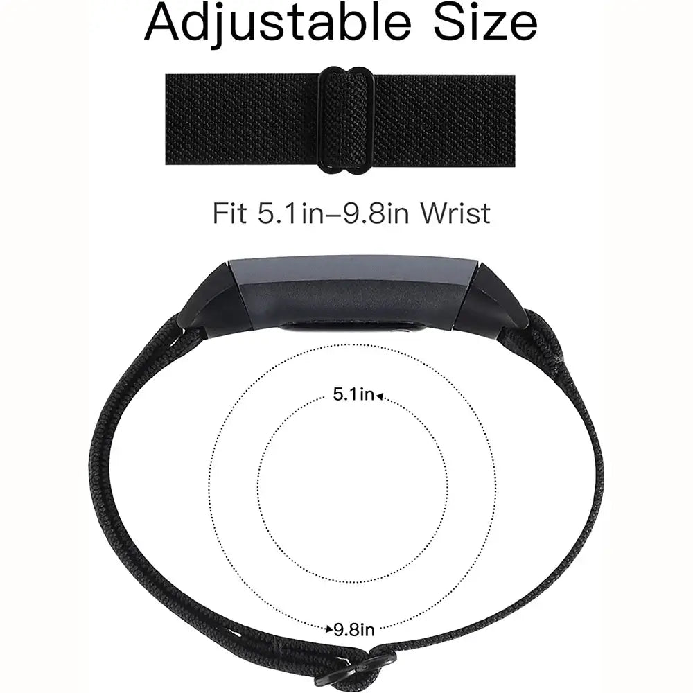 Fitbit Charge 5 6 Nylon Strap - Durable, Breathable, Versatile - SJB-DIAMOND ELITES