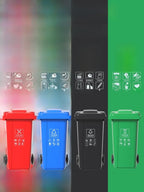 Large Capaci Outdoor Kitchen Waste Bin 240L with Wheels for ering Commercial Use Big Size Tra Can Recycling Bin