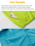 LNGXO Unisex Hiking Jacket Men Women Waterproof Quick Dry Camping Windbreaker Trekking Fishing Rain Coat Outdoor Anti UV Clothes