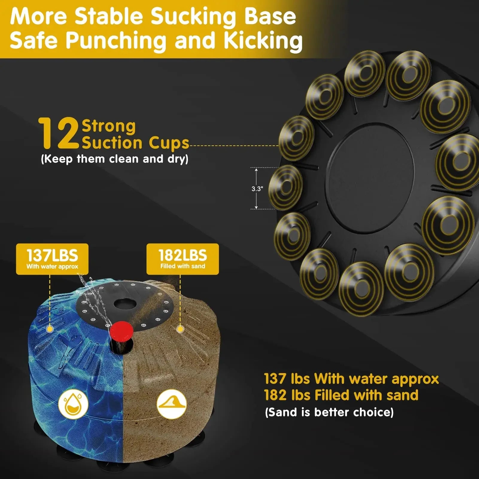 HomeBoxing Pro: Suction Stand & Gloves Set - SJB-DIAMOND ELITES