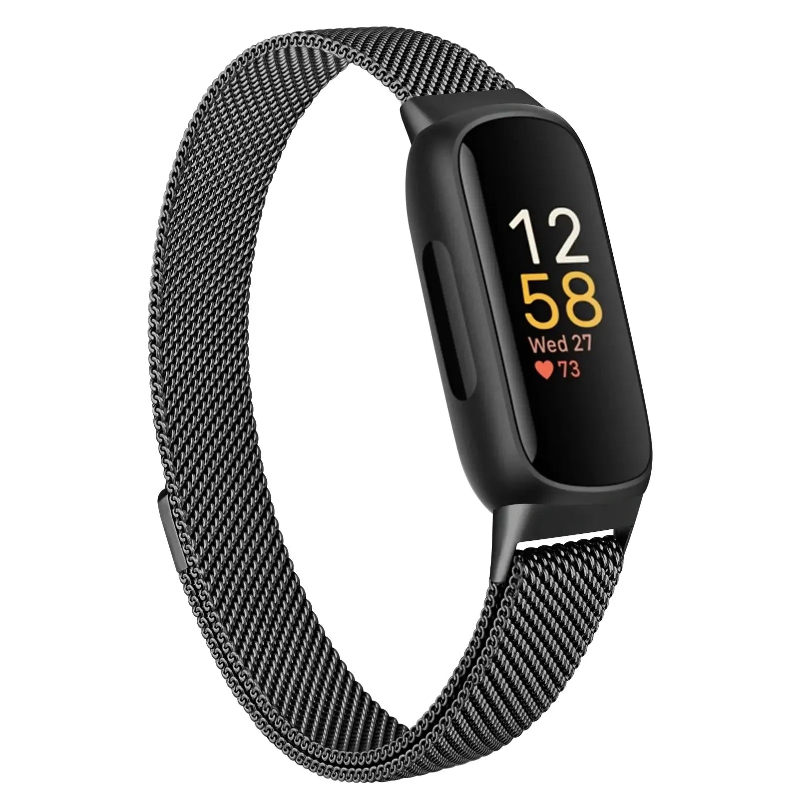 Fitbit Inspire 3 Metal Magnetic Loop Band – Stainless Steel Mesh Strap BandsCo Straps