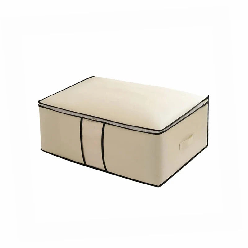 Foldable Storage Bag Non-Woven Clothing Organizer Wardrobe Closet Clothes Organizer Pillow Quilt Blanket Home Storage Bags Lootquake LLC