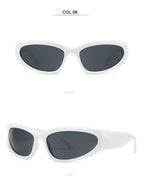 Unique Y2K Designer Luxury Sunglasses Women Rectangle Big Frame Sun Glasses For Men Outdoor UV Protection Classic 2000S Black Sh