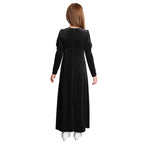 Girls Velvet Medieval Princess Dress Long Sleeve Renaissance Retro Robe Ancient Roman Long Dress for Halloween Carnival Party