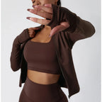 Women Zip Long Sleeve Sports Jacket