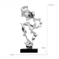 Abstract Art Sculpture Electroplating Transparent Resin Craft Model Modern Home Decor LivingRoom Office Desktop Statue Ornaments Lootquake LLC