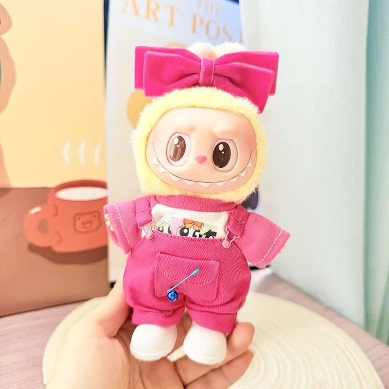 Labubu Doll Clothes Police Set Summer T-shirt Labubu I II Idol Dolls 15/17cm Clothes Sitting Party Accessories DIY Gifts Lootquake LLC