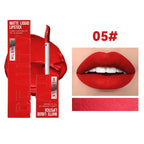 6 Colors Nude Matte Lip Gloss Waterproof Lasting Lipstick Not Fading Sexy Nude Red Pink Velvet Liquid Lipsticks Makeup Cosmetic