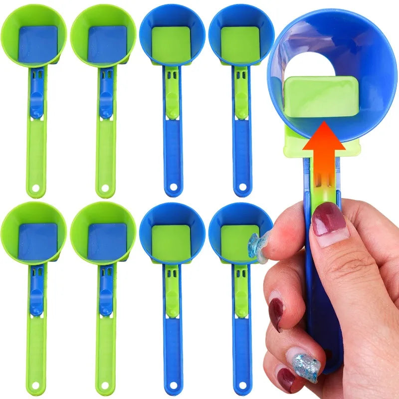 Creative Protein Powder Sliding Spoon Funnel Preparation for Protein Powder Coffee Sports Drinks Portable Home Kitchen Gadgets