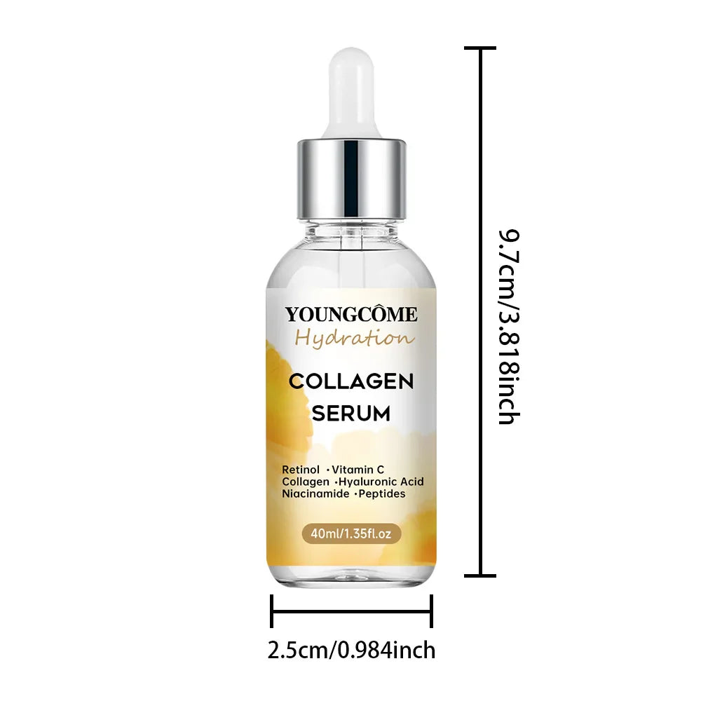 Collagen Face Serum Skincare Facial Essence Liquid Moisturizing Soothing Nourishing Face Serum Pore Shrink Skin Care Korea 2025 Lootquake LLC
