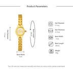 Luxury Women Watch Rhinestone Gold Bracelet High Quality Classic Stainless Steel Watches Quartz Women Wristwatch Gift for Woman