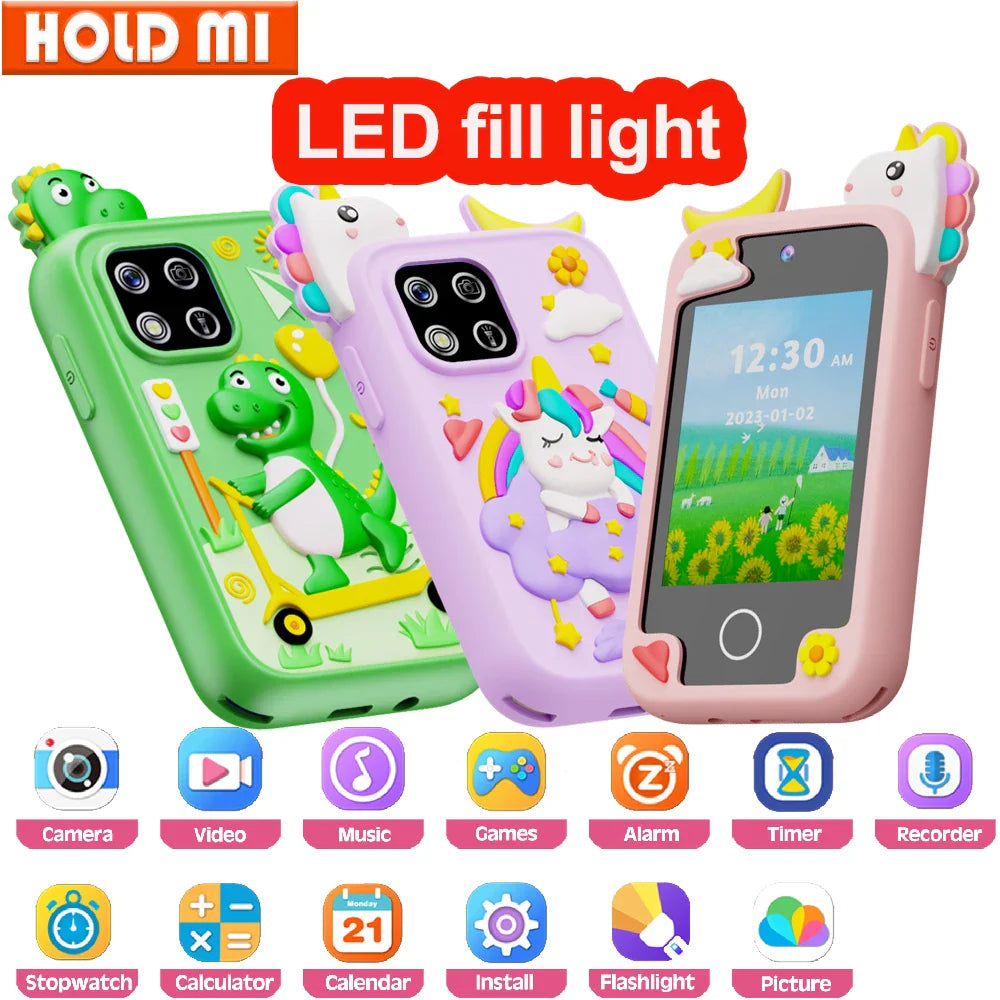 New Mini Phone Children Toy Musical Unicorn Dinosaur Baby Mobile Camera MP3 Player Educational Toys Kids Christmas Birthday Gift Lootquake LLC