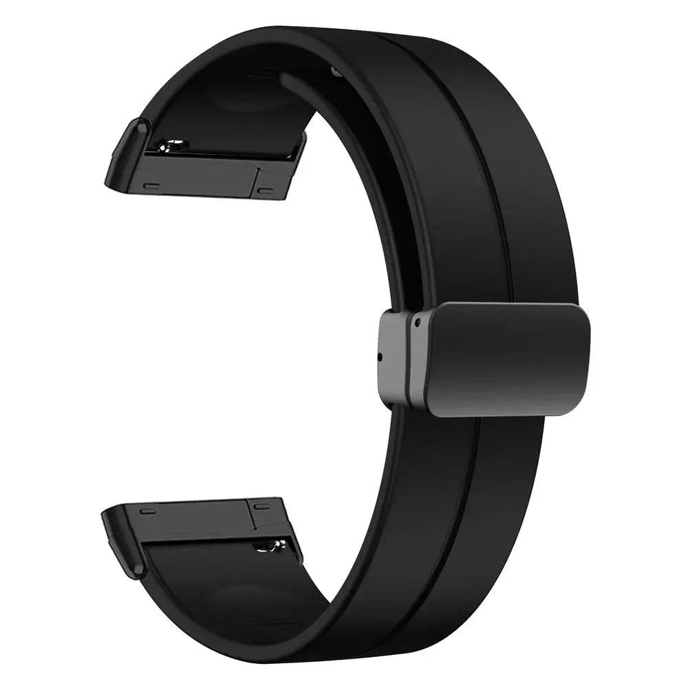Fitbit Versa & Sense Silicone Strap With Magnetic Clasp - SJB-DIAMOND ELITES