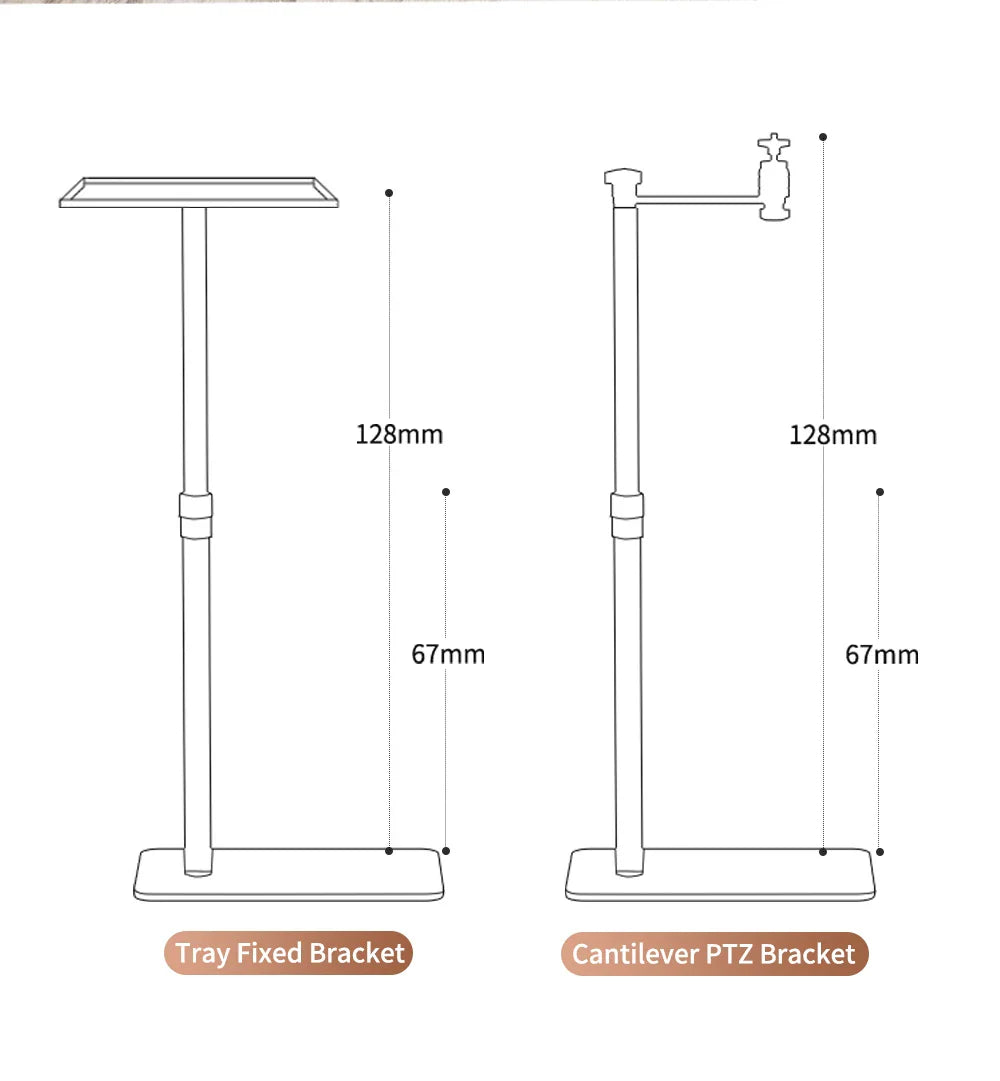 Ceiling/Floor Projector Support Stand Metal Holder Multi-angle Adjustable 360 ° Rotating Projector Bracket Film Video Projector