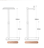 Ceiling/Floor Projector Support Stand Metal Holder Multi-angle Adjustable 360 ° Rotating Projector Bracket Film Video Projector