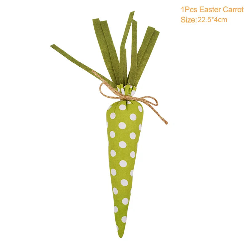 3/1pcs Nov Woven Easter Carrots Ornaments Hanging Pendant for Easter Home Decorations Supplies 2023 Kids Easter Favors Gifts Toy Lootquake LLC