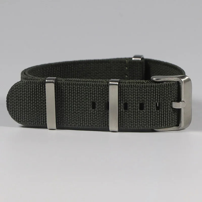 Polar Watch Band Nylon Elastic Strap Unisex Military Style Blue Red